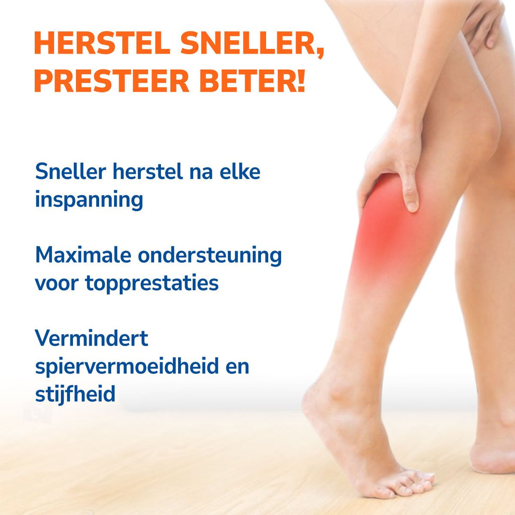 Compressiekousen voor sneller herstel en minder spiervermoeidheid na inspanning