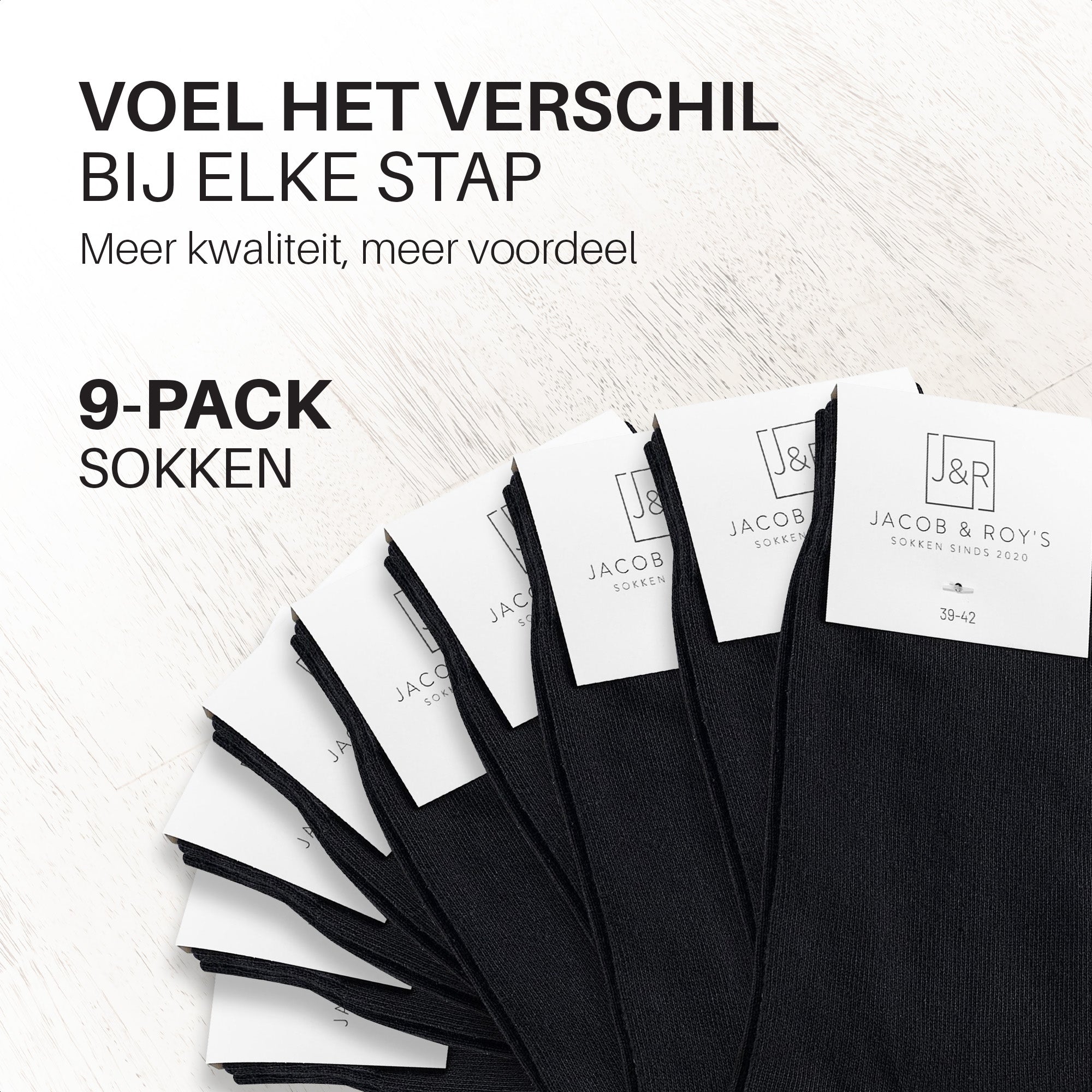 Zwarte sokken - 9 paar