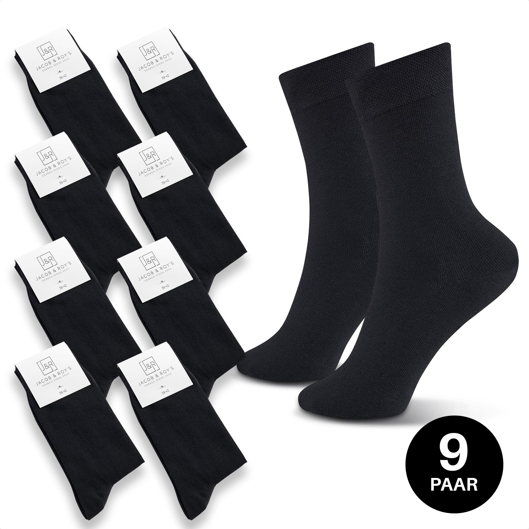 Zwarte sokken - 9 paar